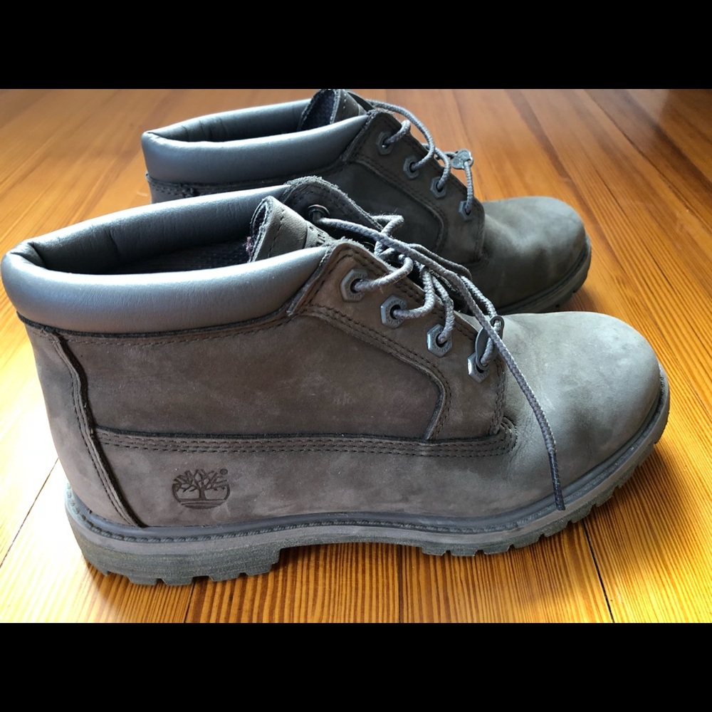 Smooth Silver Waterproof Timberland Boots